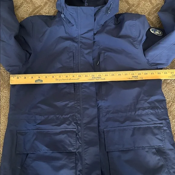 Lands’ End Squall Hooded Long Parka Winter Lined Warm Coat Parka Navy Blue - Picture 13 of 15